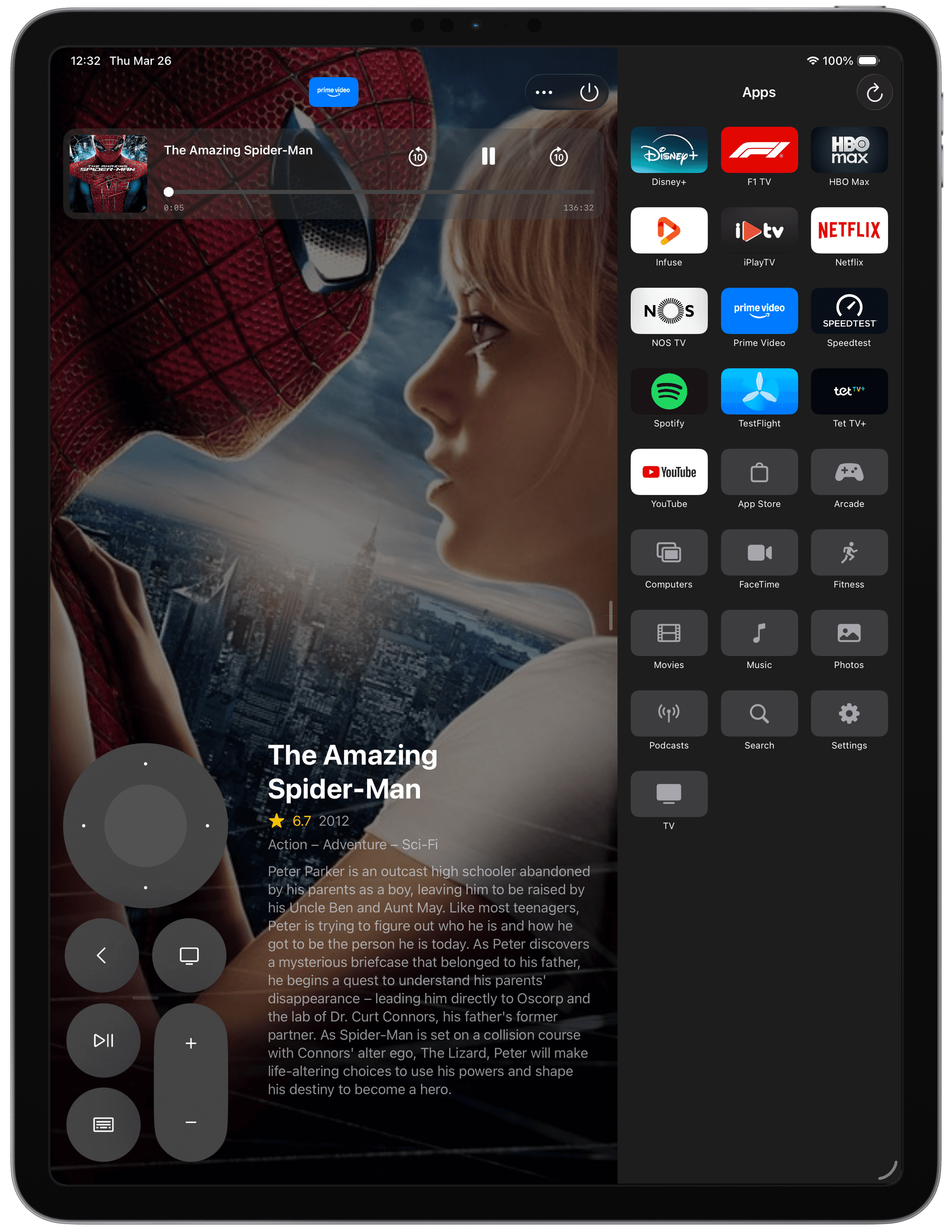Ergonomic layout on iPad